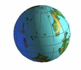 rotating globe